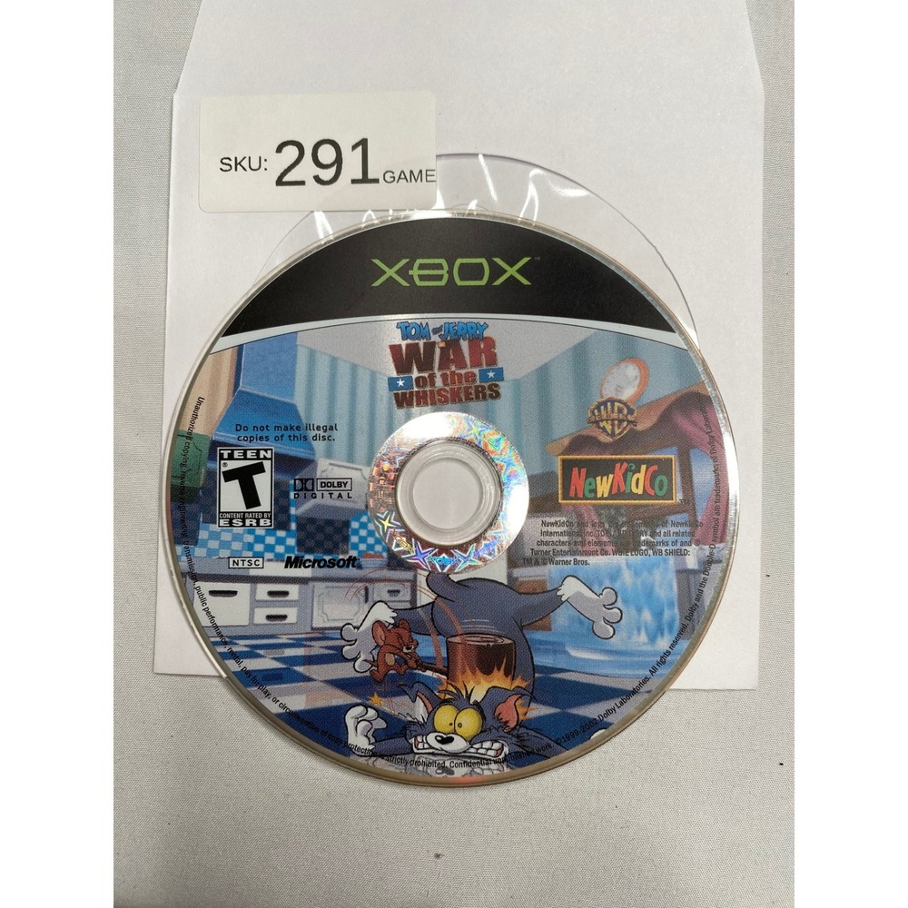 Tom and Jerry War of the Whiskers Microsoft Xbox Game Disc Only